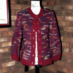 APPLESEED'S Hand Knit Cardigan Sweater - NWOT - SP